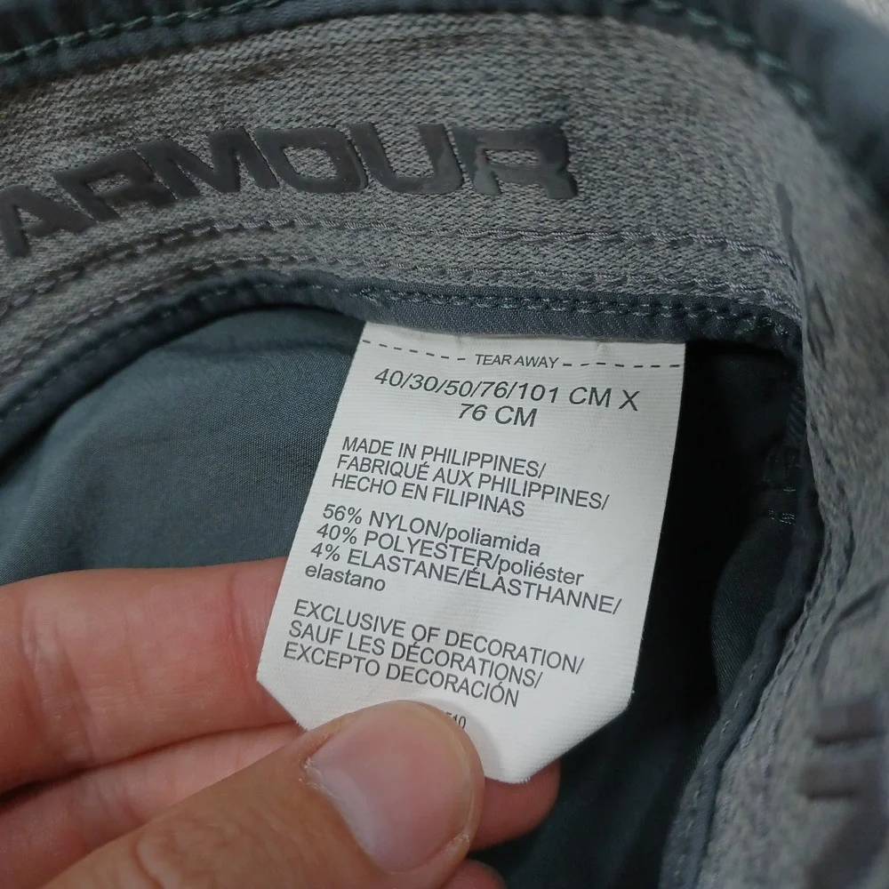 Under Armour Pants Mens 38x30 Gray Outdoor Pockets Casual Preppy